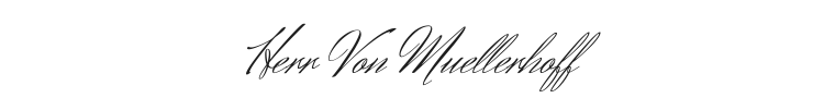 Herr Von Muellerhoff Font