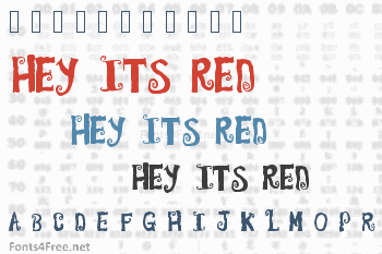 Hey its red Font