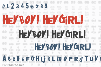 HeyBoy! HeyGirl! Font