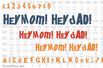 HeyMom! HeyDad! Font