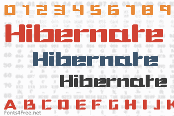 Hibernate Font