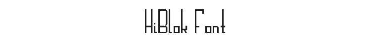 HiBlok Font