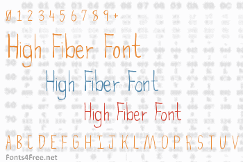 High Fiber Font