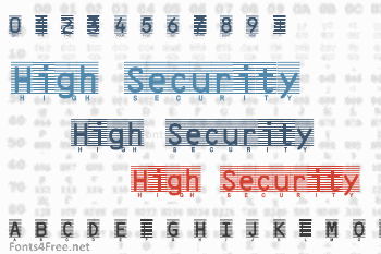 High Security Font