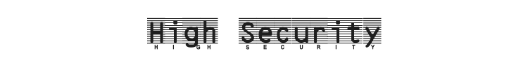 High Security Font Preview