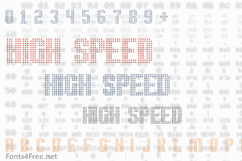 High Speed Font