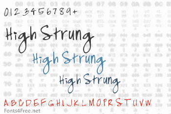 High Strung Font