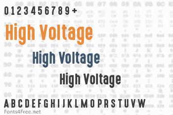 High Voltage Font