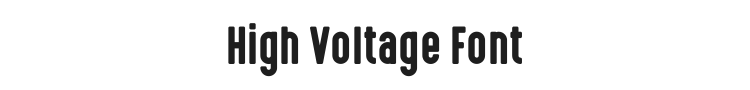 High Voltage Font