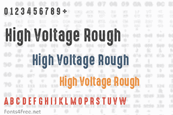 High Voltage Rough Font