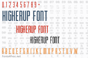 HigherUp Font