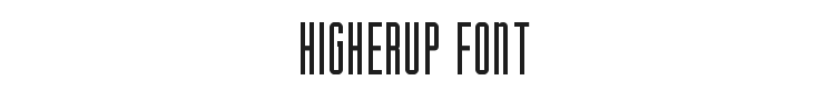 HigherUp Font