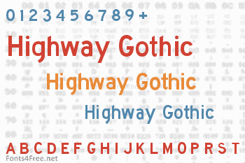 Highway Gothic Font