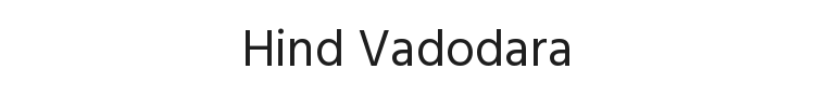 Hind Vadodara Font