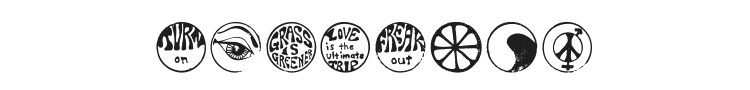 Hippy Stamps Font Preview