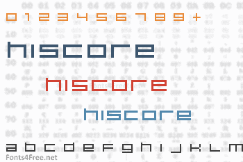 Hiscore Font