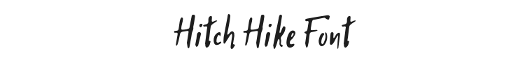 Hitch Hike Font Preview