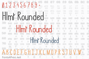Hlmt Rounded Font