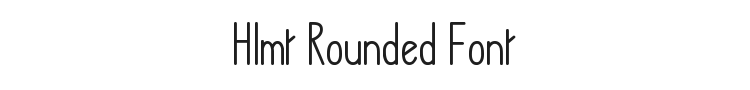 Hlmt Rounded Font