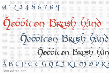 Hobbiton Brush hand Font