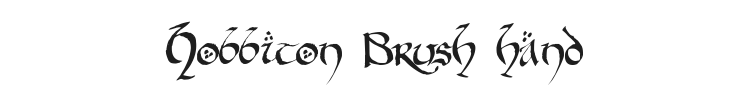 Hobbiton Brush hand Font Preview