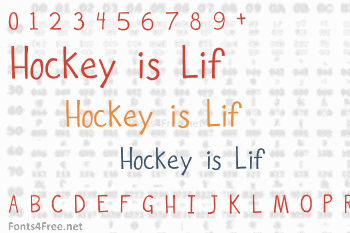 Hockey is Lif Font