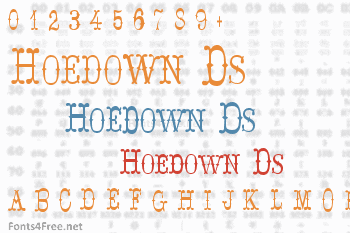 Hoedown Ds Font
