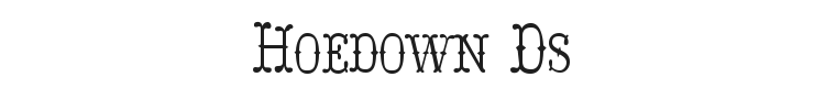 Hoedown Ds Font