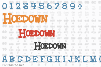 Hoedown Font