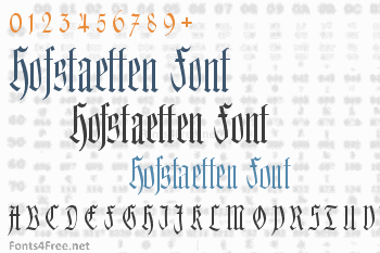 Hofstaetten Font