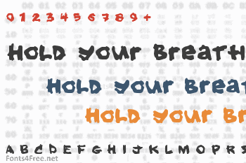 Hold your breath Font