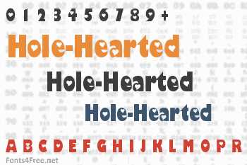 Hole-Hearted Font