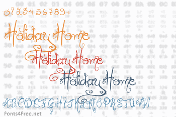 Holiday Home Font