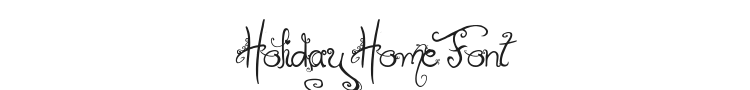 Holiday Home Font