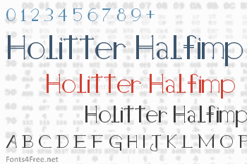 Holitter Halfimp Font