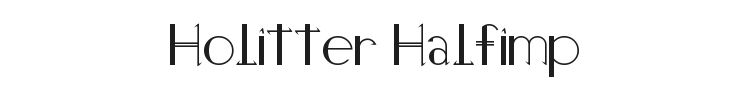 Holitter Halfimp Font