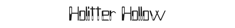 Holitter Hollow Font