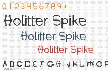 Holitter Spike Font