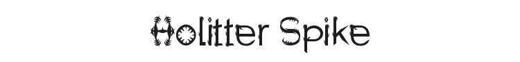 Holitter Spike Font