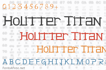 Holitter Titan Font