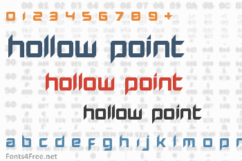 Hollow Point Font