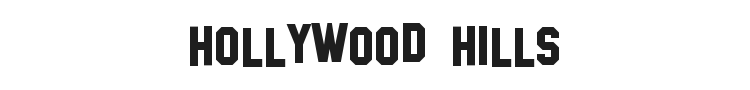 Hollywood Hills Font Preview