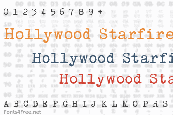 Hollywood Starfire Font