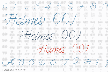 Holmes 001 Font