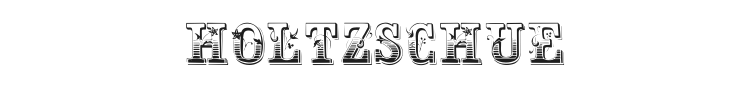 Holtzschue Font