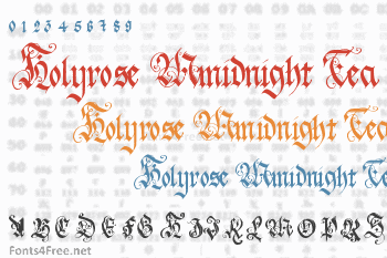 Holyrose Mmidnight Tea Font