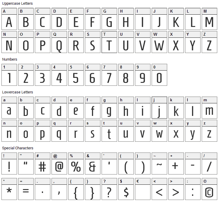 Homenaje Font Character Map