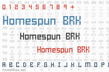 Homespun BRK Font