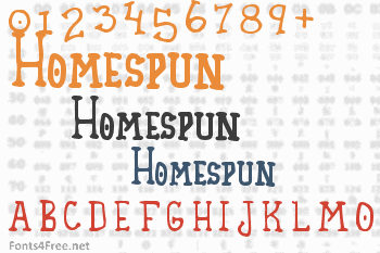 Homespun Font