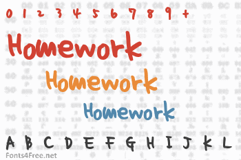 Homework Font